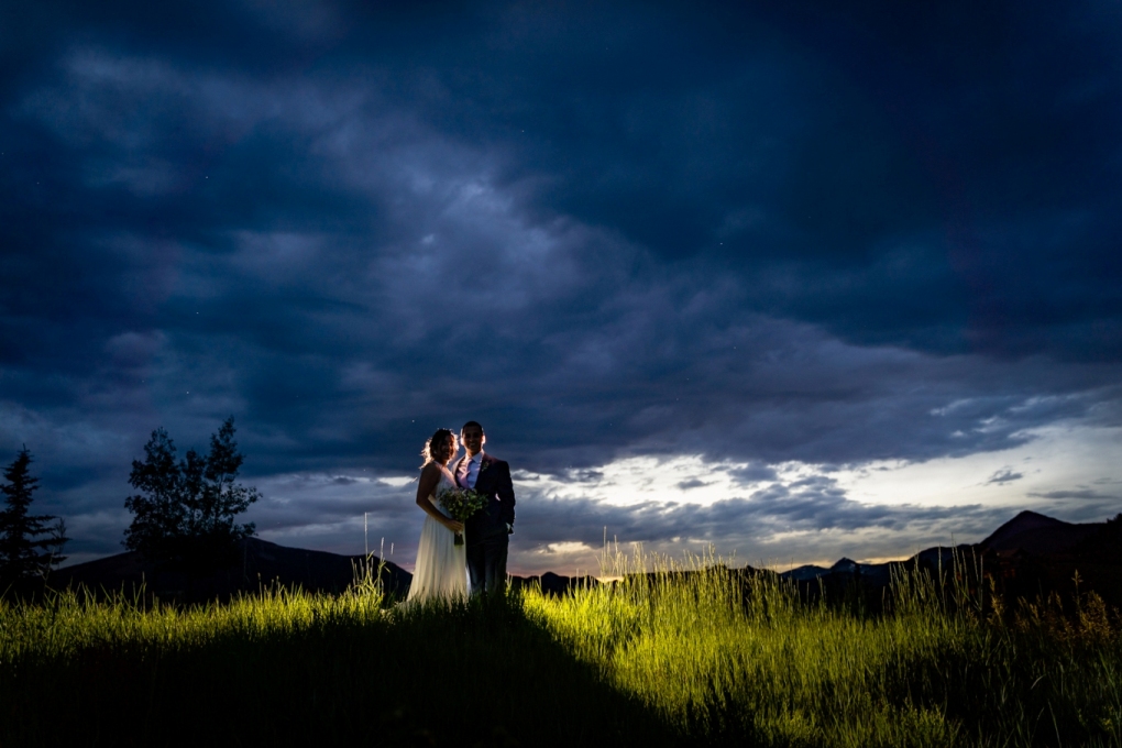 Mary and Alex at sunset in Crested Butte