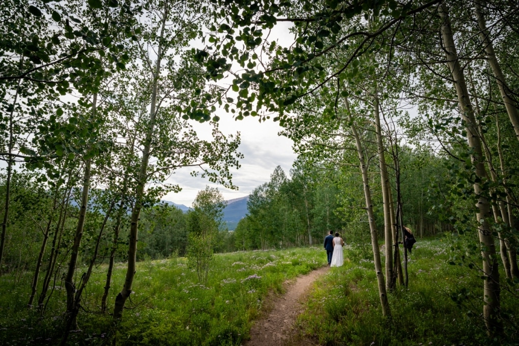 couple on a mountain path