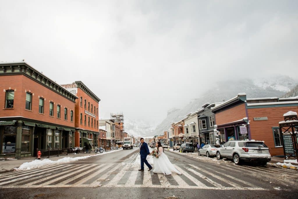 Krizelle and Enrique in downtown Telluride