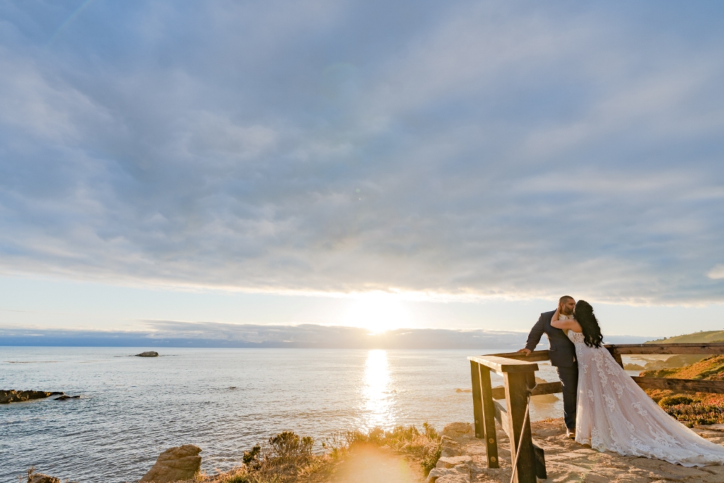 sunset elopement on the beach in California