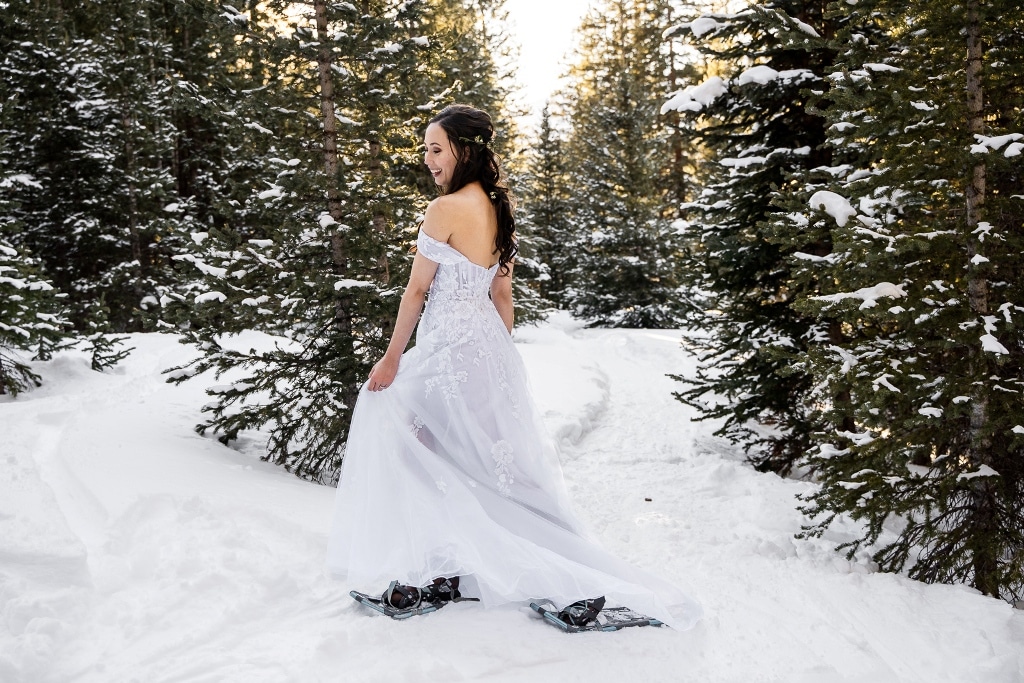 Maddy was rockin' it in her snowshoes