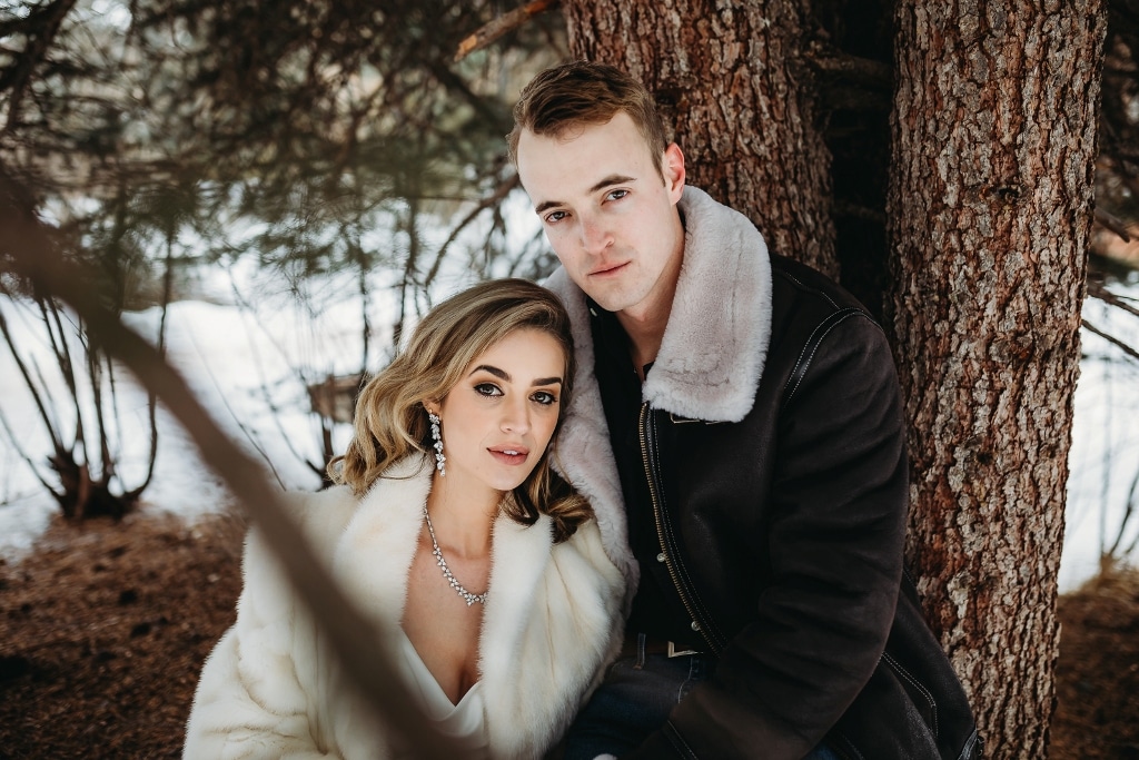 Eloping couple in Colorado