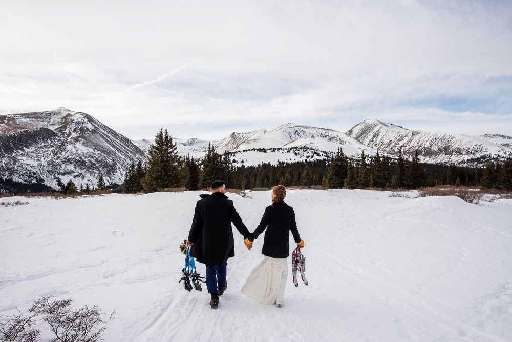 Winter elopement on Hoosier Pass