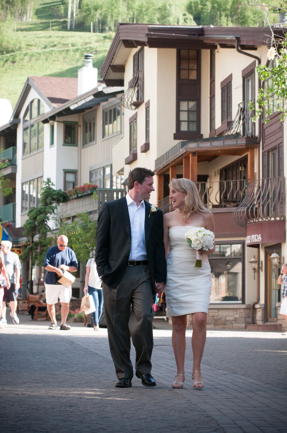 Newlyweds in town Vail