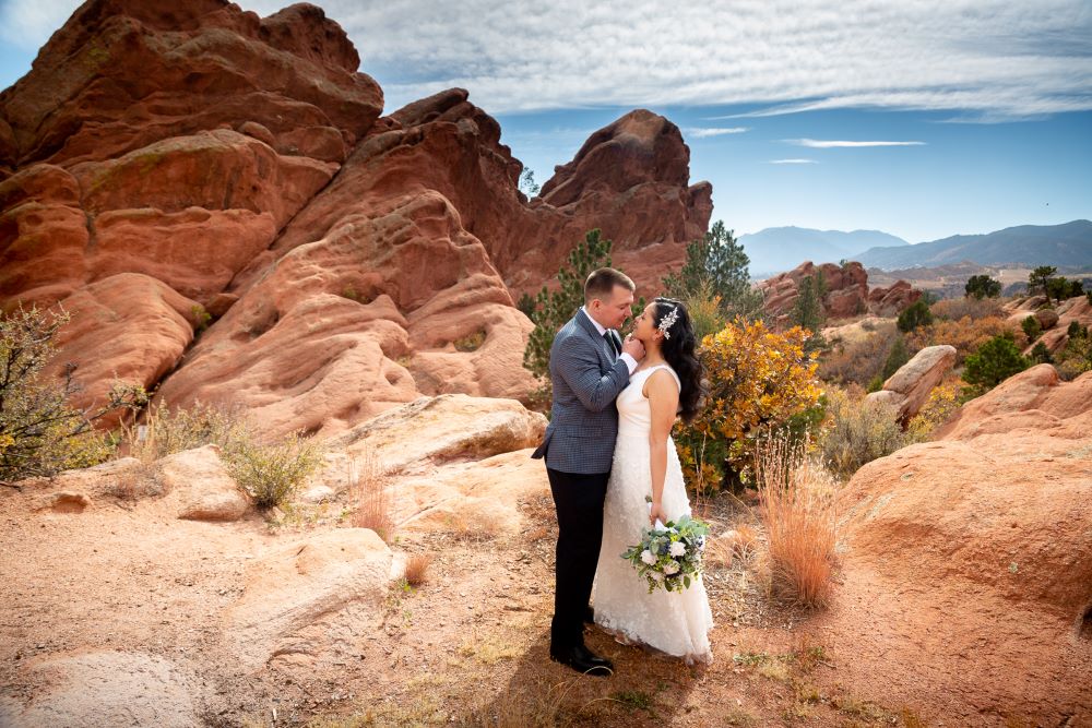 intimate elopement at Garden of the Gods
